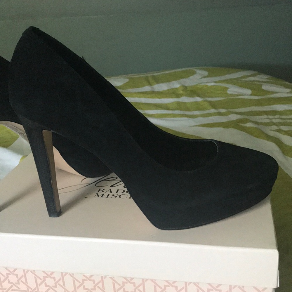 Black velvet shoes WHBM